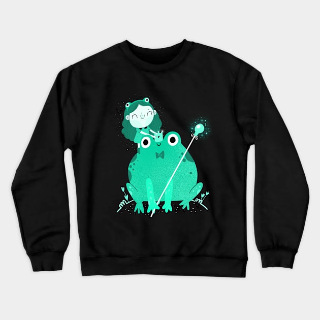 King frog Crewneck Sweatshirt by Mjdaluz